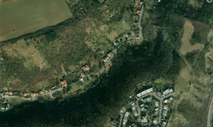 Purkrábka – letecký pohled