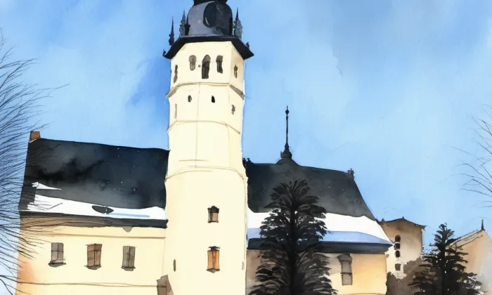 Radnice (Staré Město) – akvarel