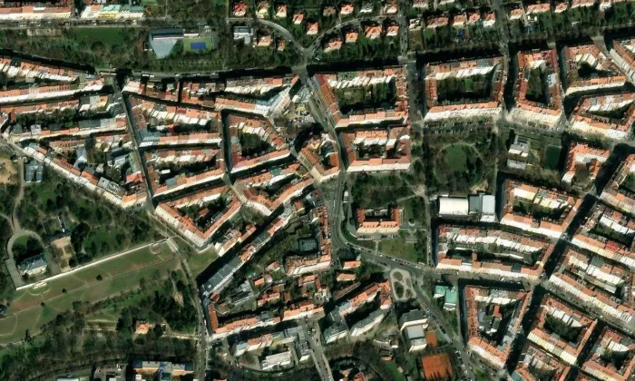 Rangherka – letecký pohled