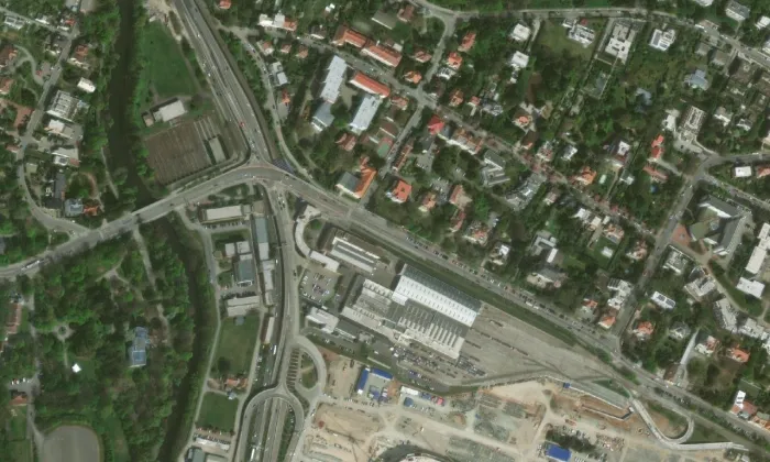 Reissigova vila – letecký pohled