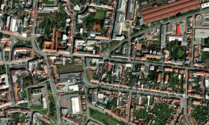 Rodinný dům dr. Františka Kovaříka – letecký pohled