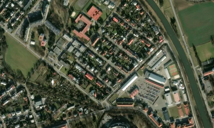 rodinný dům Vladimíra Müllera – letecký pohled