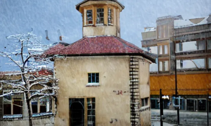 Rotunda svatého Longina v Praze – winter