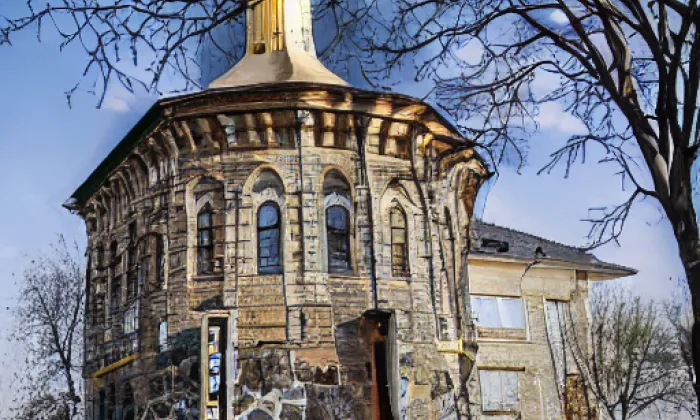 rotunda svatého Martina (Vyšehrad) – podzim