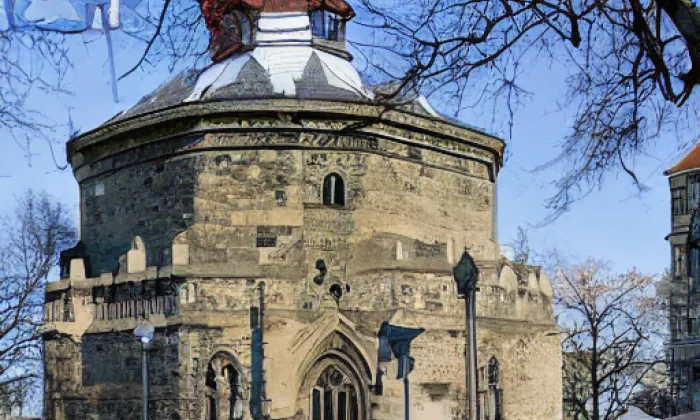 rotunda svatého Martina (Vyšehrad) – léto