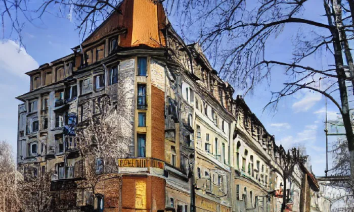 rotunda svatého Martina (Vyšehrad) – zima