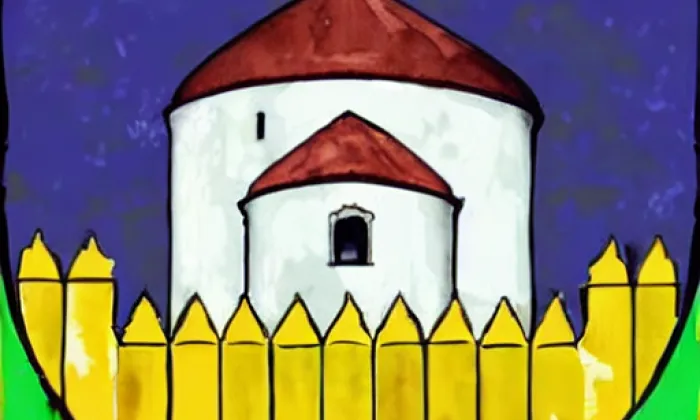 Rotunda svatého Michala – akvarel