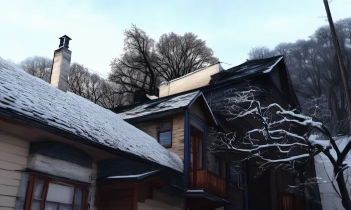 Roubený dům čp. 304 – winter