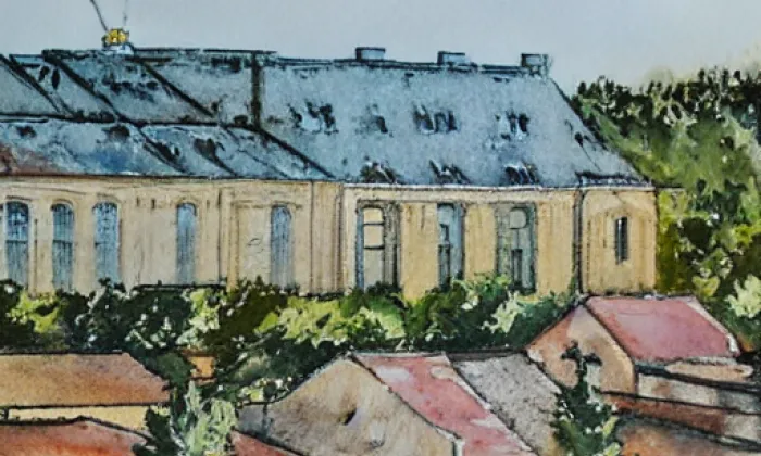 rozvodna Bezděčín – akvarel