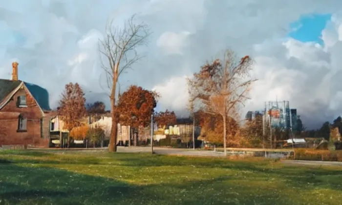 rozvodna Milín – autumn
