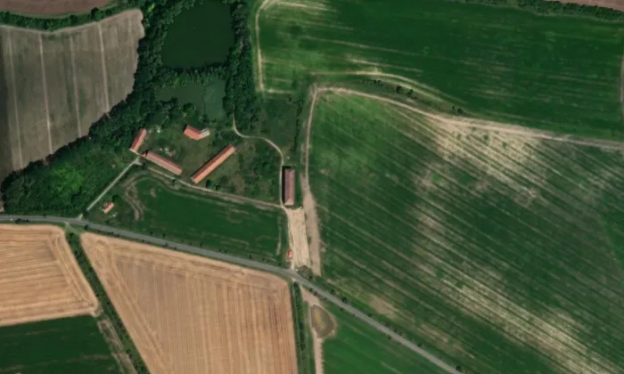 Sýpka panská – letecký pohled
