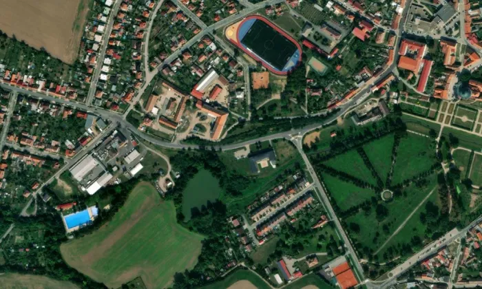Sýpky – letecký pohled
