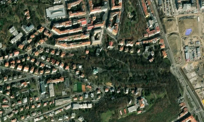 Santoška – letecký pohled