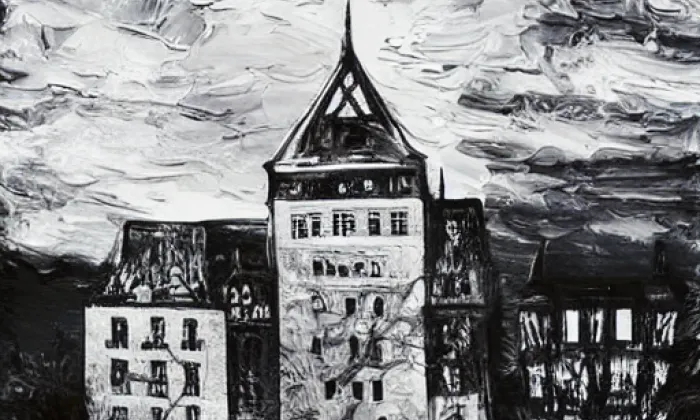 Saská brána – noc