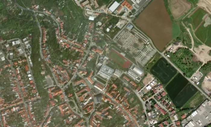 scholasterie – letecký pohled