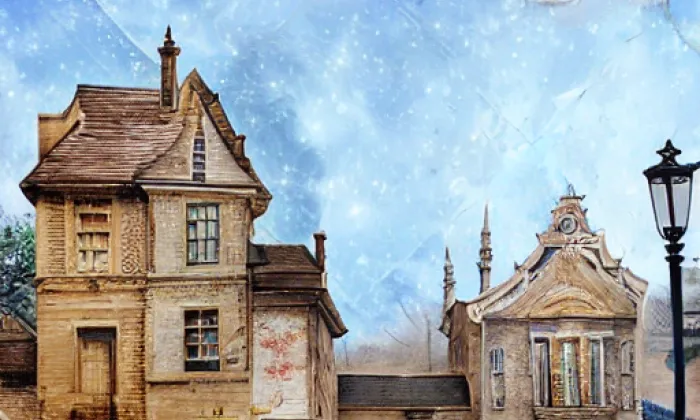 Schwarzenberský palác v Praze – noc