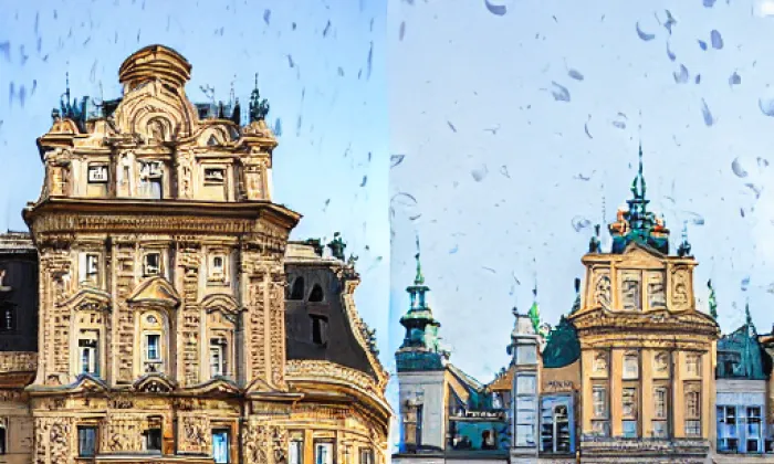 Schwarzenberský palác v Praze – zima
