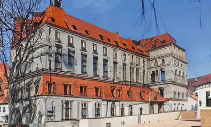Sedlecký klášter – akvarel
