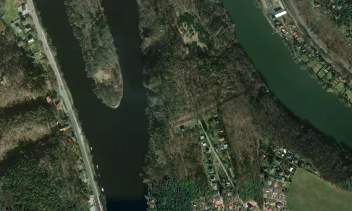 Sekanka – letecký pohled