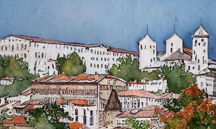 Slatina – akvarel