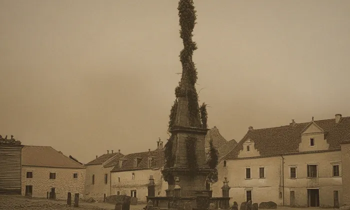 Sloup Nejsvětější Trojice (Kadaň) – historická rekonstrukce