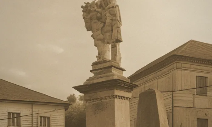 Sloup se sochou svatého Jana Nepomuckého (Kunčice) – historická rekonstrukce