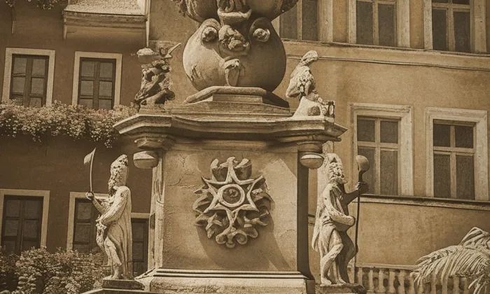 Sloup se sousoším Nejsvětější Trojice (Karlovy Vary) – historická rekonstrukce