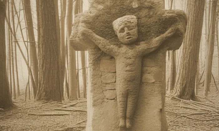 Smírčí kříž (Pozlovice) – historická rekonstrukce