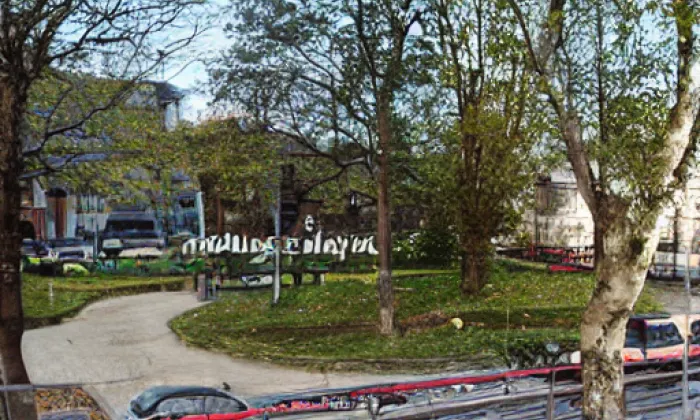 Smetanovy sady (Plzeň) – noc