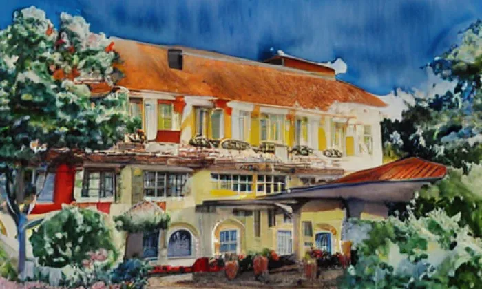Smyčkova – akvarel