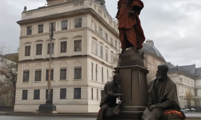 Socha svatého Václava (Hradčany) – autumn