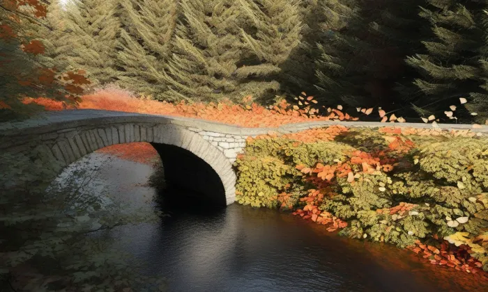 Soubor plavebních kanálů na Šumavě – autumn