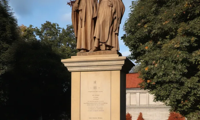 Sousoší svatého Cyrila a Metoděje – podzim