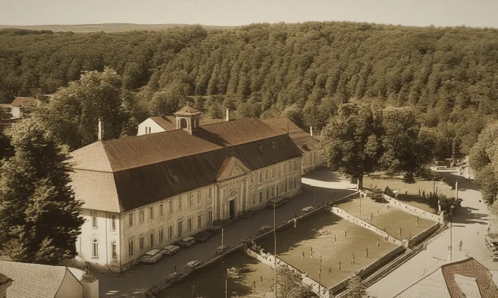 Společenský dům Týnec nad Sázavou - bývalá továrna na kameninu – historical