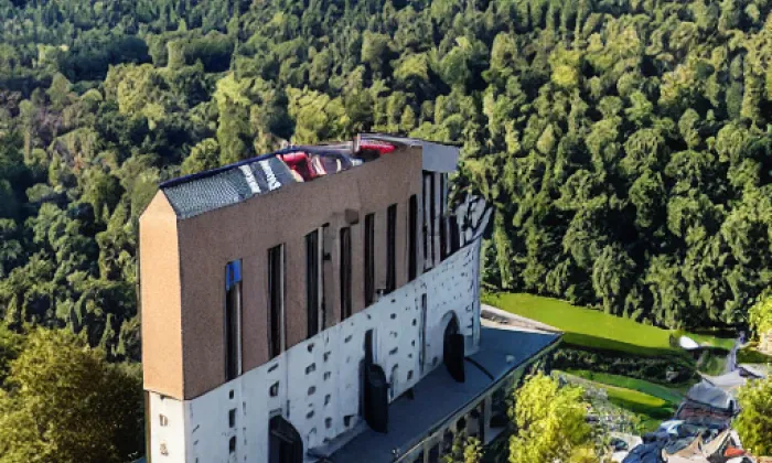 Společenský dům Týnec nad Sázavou - bývalá továrna na kameninu – spring