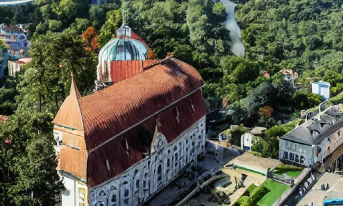 Společenský dům Týnec nad Sázavou - bývalá továrna na kameninu – summer