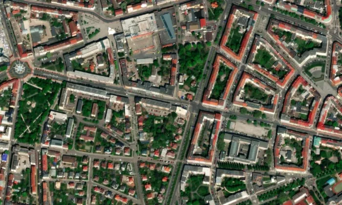 Střelecká 6 – letecký pohled
