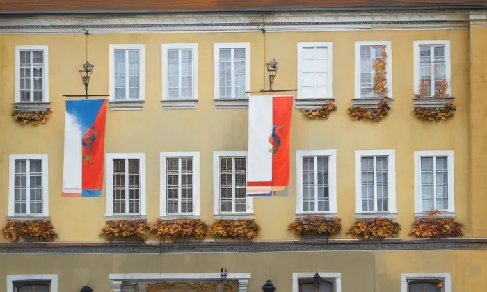 Stará radnice (Cheb) – podzim