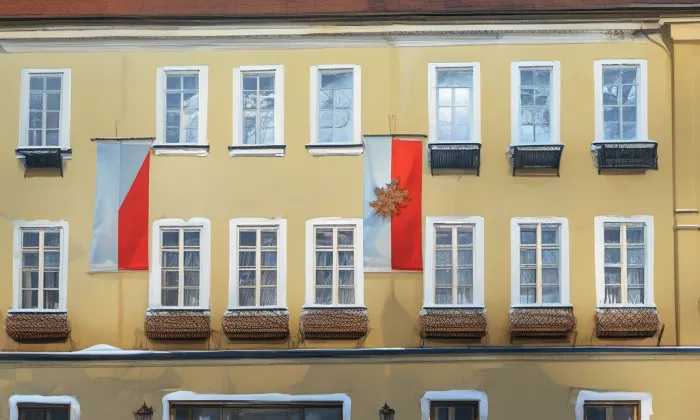 Stará radnice (Cheb) – zima