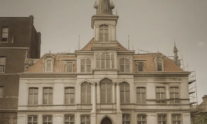 stará správní budova Spolchemie – historická rekonstrukce