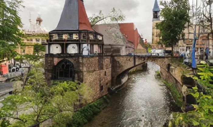 starý zákupský most – iluminace