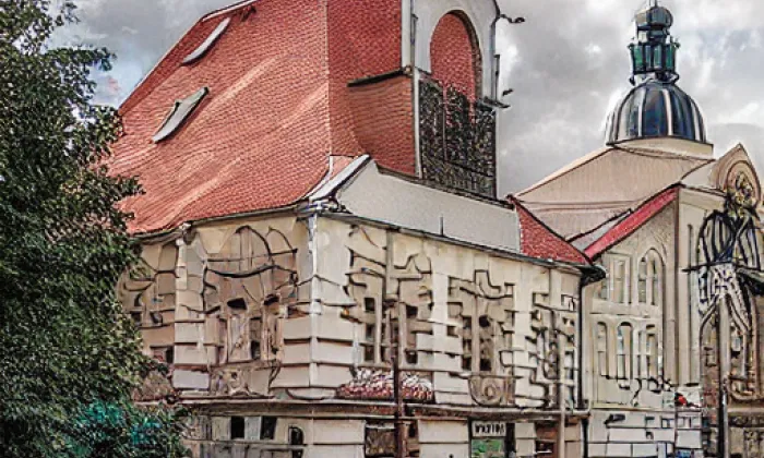 Staronová synagoga – zima