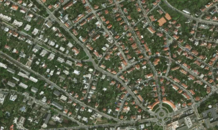 Steinův rodinný dům – letecký pohled
