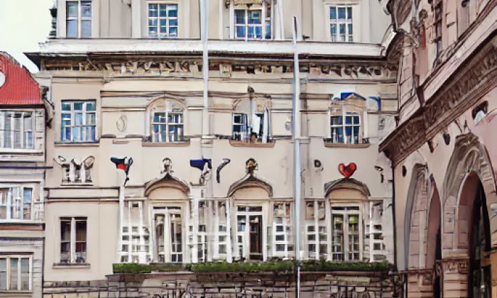 Sterneggovský palác – akvarel
