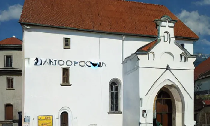 Synagoga v Rousínově – winter