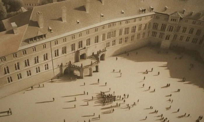 Třetí nádvoří Pražského hradu – historical