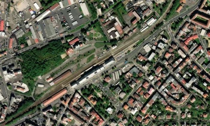 Teplice v Čechách – letecký pohled