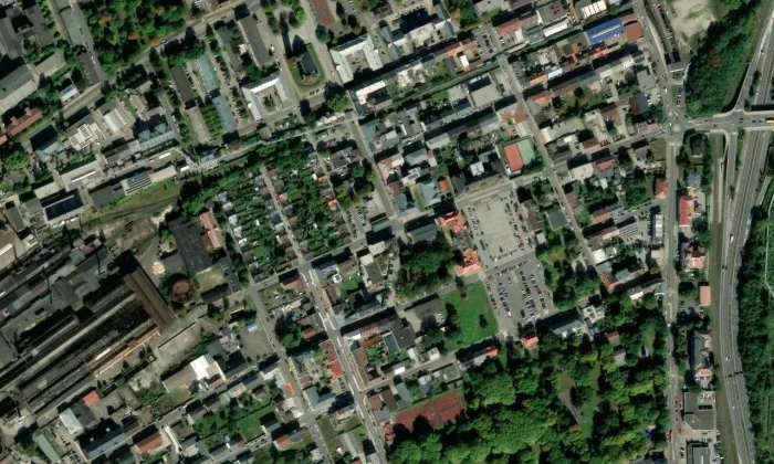 Tržnice (Vítkovice) – letecký pohled
