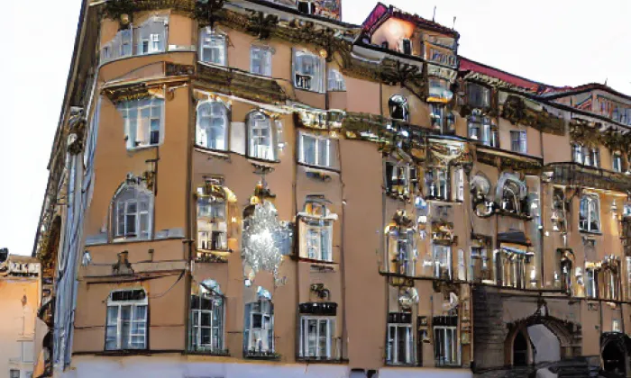 Trauttmannsdorfský palác na Hradčanech – noc