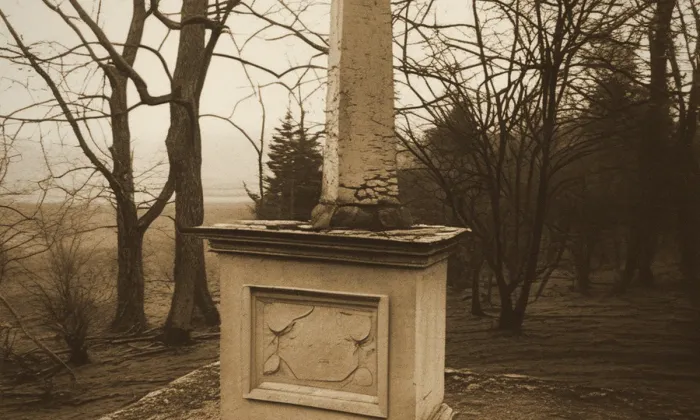 Trojstranný obelisk v Riegrových sadech na Vinohradech – historická rekonstrukce